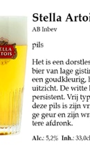 Stella, Karmeliet, La Chouffe, Leffe, Liefmans en Diesterse Loterbol van het vat in De Biertempel te Diest.